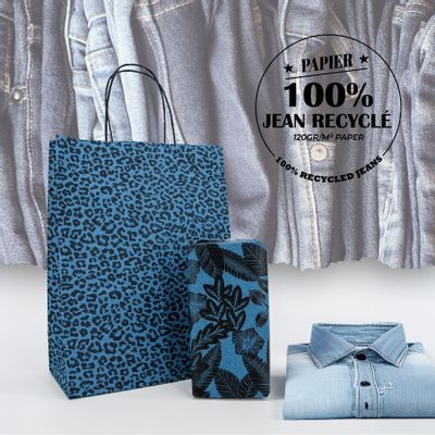 Gifts - 100% recycled denim paper, 80g/m² - PAPETERIE DU POITOU