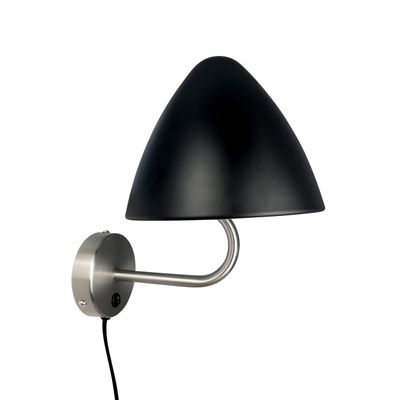 Appliques - Lampe murale OULU noire - acier brossé - DYBERG LARSEN