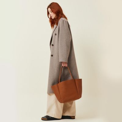 Bags and totes - Gala - Shoulder or handheld tote bag in Grainy Tan - MIMI BERRY