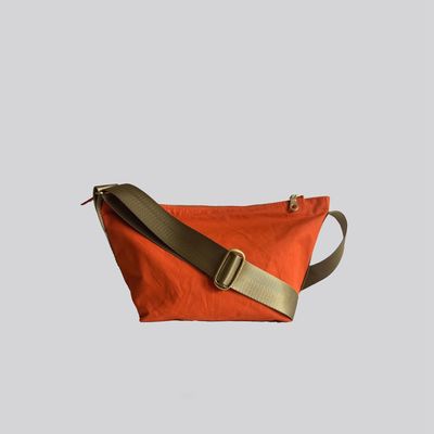 Bags and totes - A5 - Cotton Canvas Crossbody Bag in Orange - MIMI BERRY