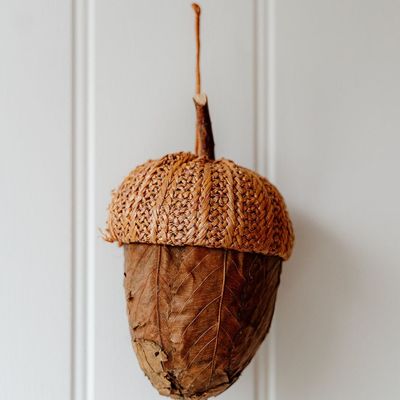 Other Christmas decorations - Light Brown Leaf Acorn - WE LOVE SEASONS