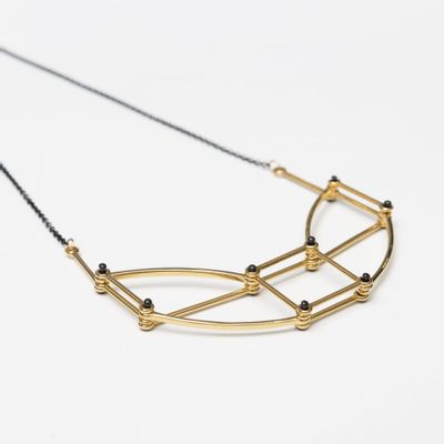 Jewelry - Architectural Necklace - Stainless steel chain - C.KARAKALPAKI