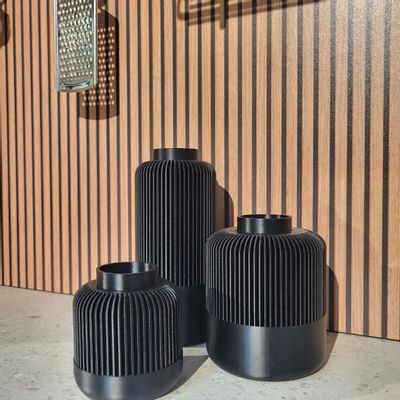 Vases - Triplette of interlocking 3D vases - Designer interior decoration - CRÉA-TH