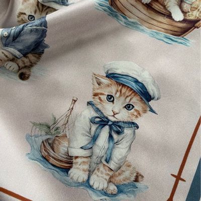 Foulards et écharpes - Foulard pour chat marin 45x45 cm - RALUFINEART