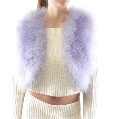 Prêt-à-porter - Gilet en plume soyeuse - MARCY PLUMASSIER - FEATHERS