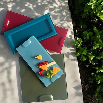 Platter and bowls - plat à fromage, plat à cake design, art de la table - VERRELAB