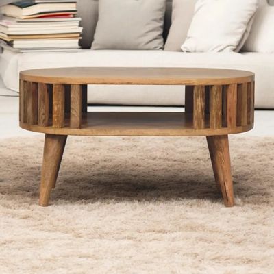 Tables basses - Artisan Furniture en bois massif Mini Ariella Table basse, Open Niche, Beige - ARTISAN FURNITURE