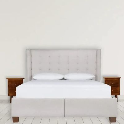 Night tables - Artisan Furniture Solid Wood Chestnut Nightstand, 2 Drawers, Dark Brown - ARTISAN FURNITURE