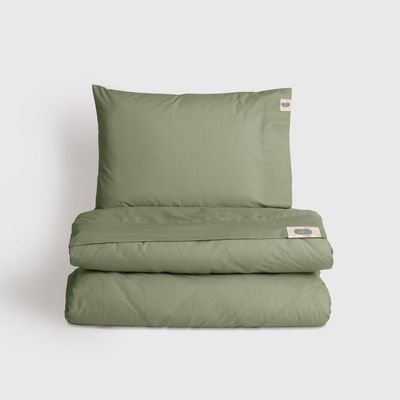 Bed linens - Single bed linen set ,100 % cotton ranforce, Green - DILIOS