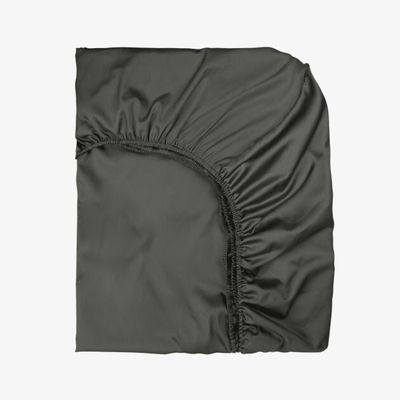 Bed linens - Sateen Fitted Sheet, 100x200x25, Smoky - DILIOS