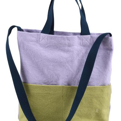 Bags and totes - My City Bag Tricolo Lilas 37 X 35 X 9 - LA CERISE SUR LE GATEAU