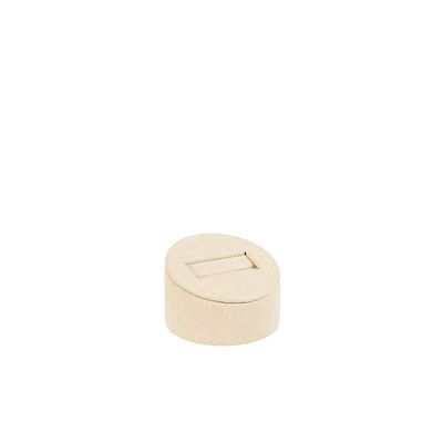 Gifts - Slotted ring stud with synthetic sheath and cream suede look - H 2.5cm - LAVAL 1878
