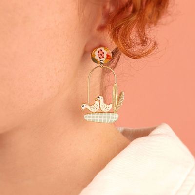 Jewelry - GOLD COLOR MULTI FEATHER CHIPS - TARATATA BIJOUX