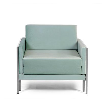 Fauteuils - Fauteuil Lit Français Carré 80 x 80 en Tissus accoudoirs fixes : Coloris - Tissu / ORANGE - Filo - Orange - LIKOOLIS