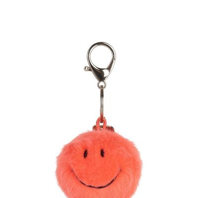 Soft toy - SMILEY Keychain – 5.5 cm of soft happiness - Coral - STEMPELS ET CO