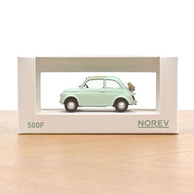 Jouets enfants - Voiture jouet Fiat 500 F 1965 Bleu Pastel Jet-car 1/43 - NOREV
