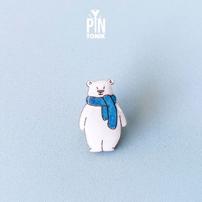 Brooches - Polar Bear Pin - PINTONIK