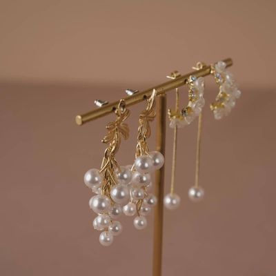 Jewelry - Minimalist Brass T-Bar Earring Stand - WHISPERING WOODS