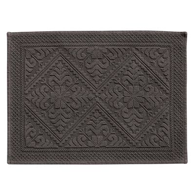 Other bath linens - Enzo Bath Mat Ébène 54 X 64 - MAISON VIVARAISE - SDE VIVARAISE WINKLER