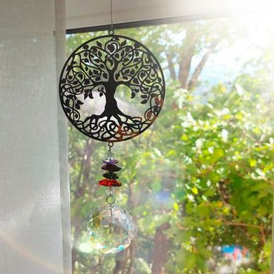 Objets design - Attrape-soleil en cristal Arbre de Vie - MANDALASHOP