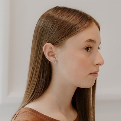 Wooden earrings - Stars - LES PETITES HIRONDELLES