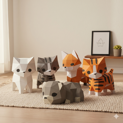 Mini Paper Animals 