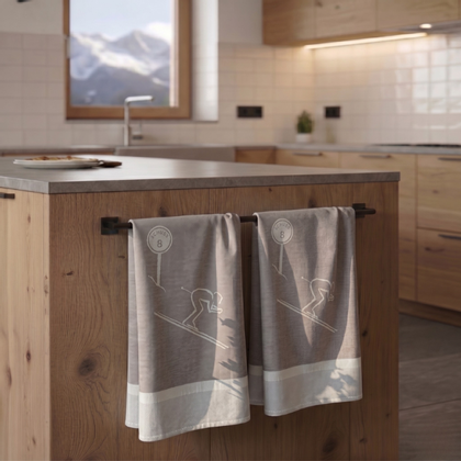 Schuss Mountain Kitchen Towel