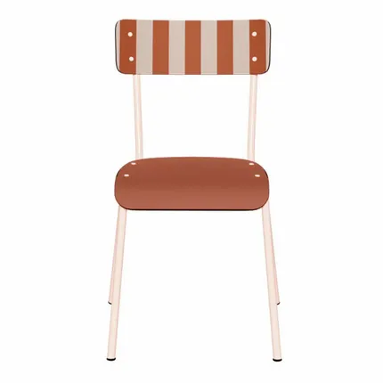 Chaise d’écolier rétro colorée Adulte Suzie - 38x80cm - LES GAMBETTES