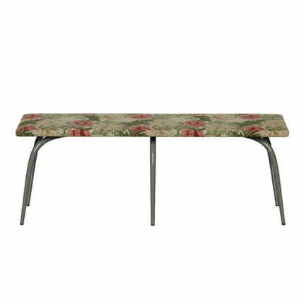 Banc rétro Annie stratifié et acier - 130x37cm - LES GAMBETTES