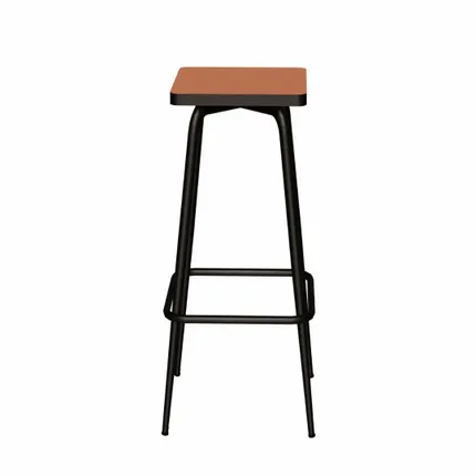 Marcel retro bar stool - laminated seat - LES GAMBETTES