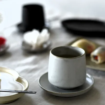 Reposer - teacup / saucer / plate - MARUMITSU POTERIE
