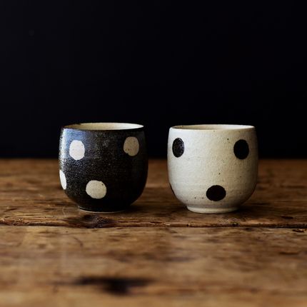 Mizutama - rice bowl & teacup - MARUMITSU POTERIE