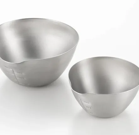Ustensiles de cuisine - Bol de mesure (cuisine) en acier inoxydable - collection Aikata / YOSHIKAWA - ABINGPLUS
