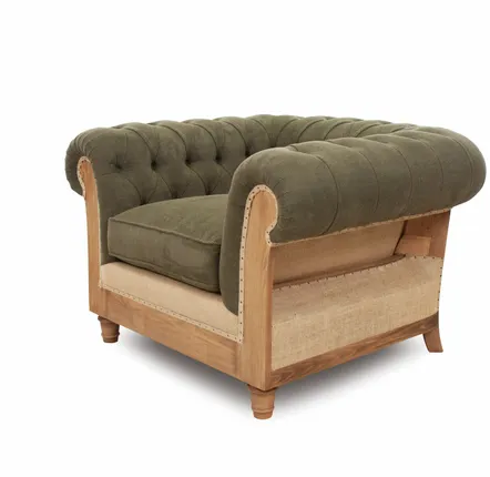 Canapés pour collectivités - Chesterfield Loor Essence |Fauteuil capitonné - CREARTE COLLECTIONS