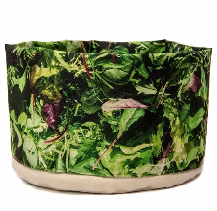 Couverts & ustensiles de cuisine - Corbeille en tissu imprimé Salade - MARON BOUILLIE