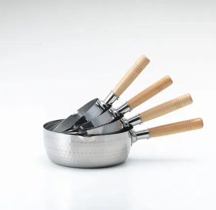 Set De Casseroles EverNew Inox 18-8 - 3 Casseroles + 2 Couvercles, Camping Japon