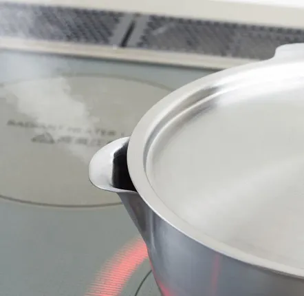 Saucepans  - 18 cm lid for saucepan, with two stainless steel spouts - Aikata/YOSHI - ABINGPLUS