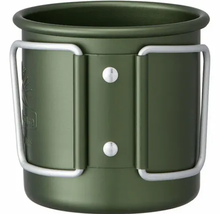 Barbecues - Mug camping, poignée pliante, aluminium 300 ml  / SKATER - ABINGPLUS