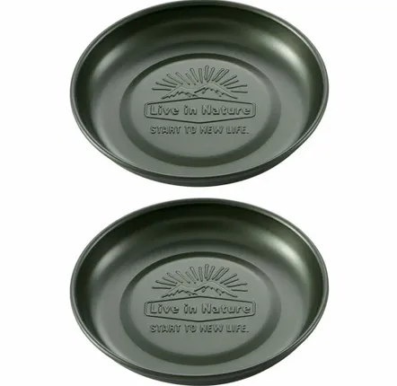 Barbecues - Mini assiette camping aluminium / SKATER - ABINGPLUS