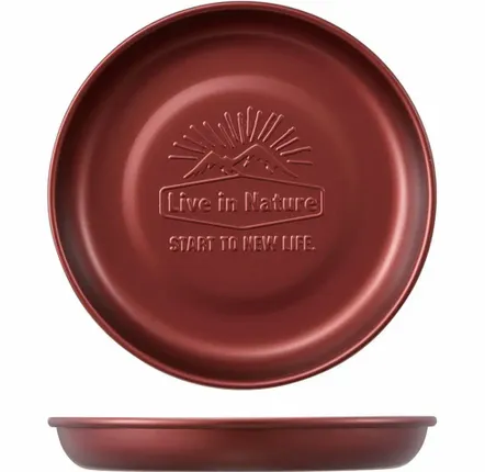 Barbecues - Mini assiette camping aluminium / SKATER - ABINGPLUS