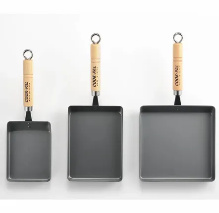 Frying pans - L steel frying pan for Japanese rolled omelettes - Egg Pan/YOSHIKAWA collection - ABINGPLUS
