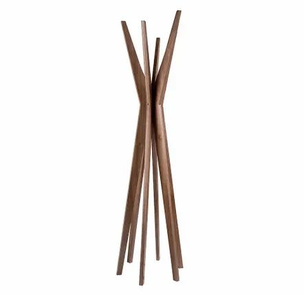 Wardrobe - Coat rack walnut wood - ANGEL CERDÁ