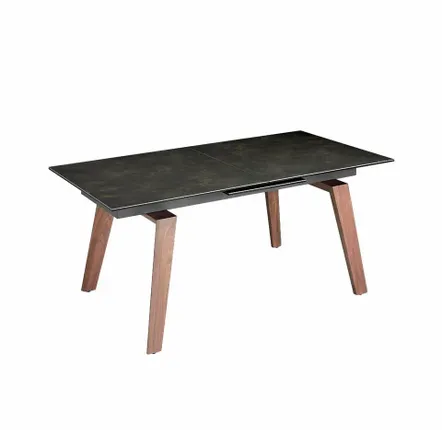 Tables Salle à Manger - Table à manger extensible en marbre noir - ANGEL CERDÁ