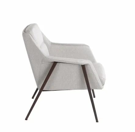 Fauteuils - Fauteuil tapissé en tissu blanc - ANGEL CERDÁ