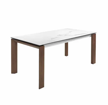 Tables Salle à Manger - Table de salle à manger extensible en marbre blanc - ANGEL CERDÁ