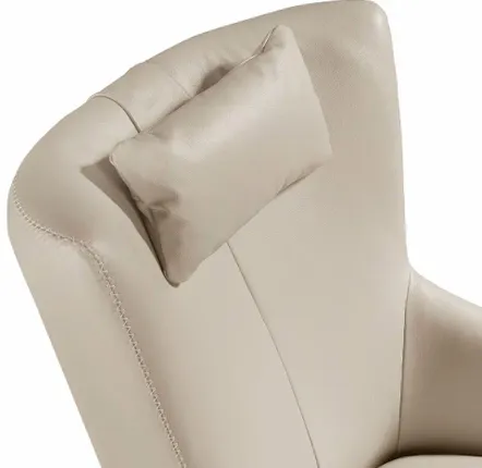 Fauteuils - Fauteuil pivotant en cuir avec coussin amovible - ANGEL CERDÁ