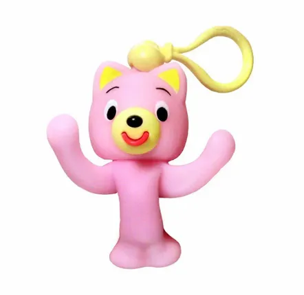 Accessoires enfants - Jabb A Boo (Assortiment), chat rose, chien bleu, lapin blanc, ours marron - collection Jabber / SANKYO TOYS - ABINGPLUS