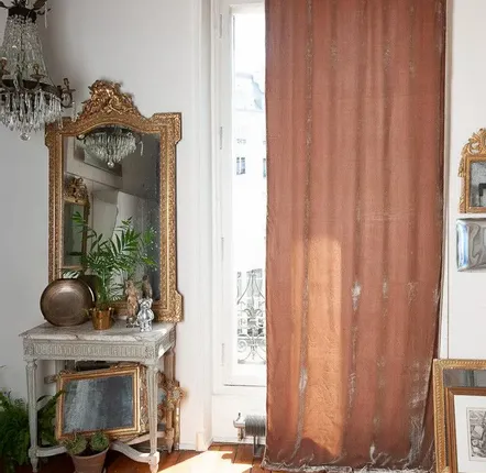 Rideaux et voilages - FORTUNA Rideau 110x300 cm TAUPE - EN FIL D'INDIENNE...