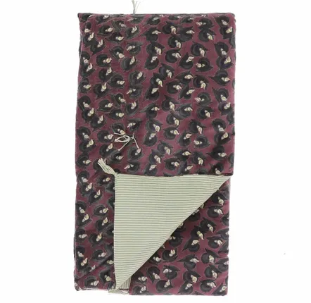 Fabric cushions - Art Deco Bed End 90X200 Cm Bordeaux - EN FIL D'INDIENNE...