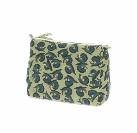 Linge de lit - ART DECO Trousse de toilette 18X26X12 cm  BEIGE - EN FIL D'INDIENNE...